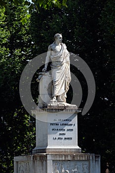 Monument to Pietro Leopoldo in Piazza Martiri della Liberta of Pisa, Italy