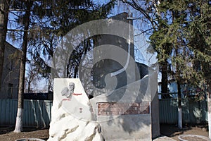 The monument to the pilots in the provincial town of Zaraysk, Moscow region