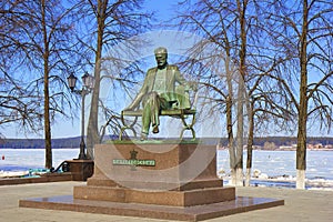 Monument to Piotr Tchaikovsky in Votkinsk Russia