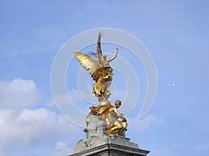 Monument to Queen Victoria in front of Buckingham Palace London United Kingdom Europe