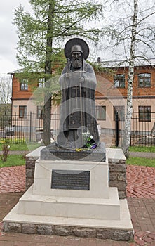The Monument To Reverend Cornelius ' Pskov-Caves.