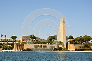 Monument to the Sailor of Italy Monumento al Marinaio d`Italia in Brindisi city, Apulia, southern Italy photo