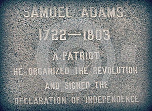 Monument to Samuel Adams