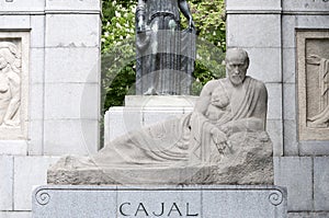 Monument to Santiago Ramon y Cajal. photo
