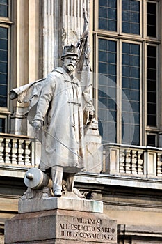 Monument to the Sardinian Army in Turin, Italy