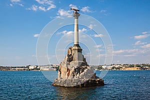 Monument to the scuttled ships in Sevastopol