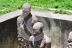 Monument to slaves in Zanzibar