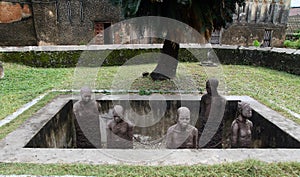 Monument to slaves in Zanzibar