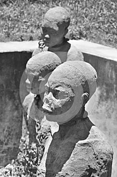 Monument to slaves in Zanzibar