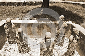 Monument to slaves in Zanzibar photo