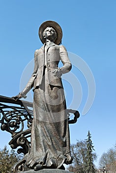 Monument to Solomiya Krushelnytska, in Ternopil, Ukraine