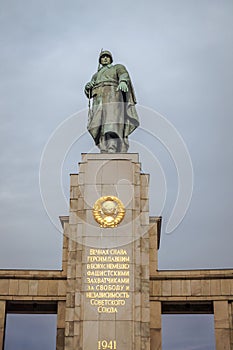 Monument to the Soviet Liberator Soldier in Berlin, Germany