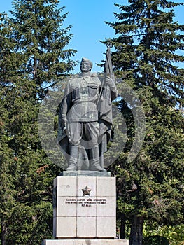 Monument to Soviet Soldier in Ruse Bulgaria