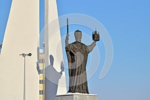 Monument to St Nicholas Wonderworker. Kaliningrad, Russia