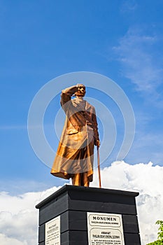 Monument to the statue of General Sudirman, Sudirman is an Indonesian national hero, the leader of the Indonesian army