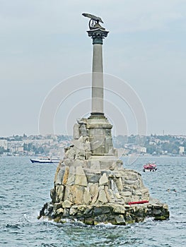 `Monument to the sunken ships`, an architectural symbol of the city built in 1905.
