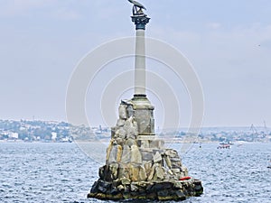 `Monument to the sunken ships`, an architectural symbol of the city built in 1905.