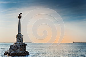 The Monument to the Sunken Ships. Sevastopol, Crimea.