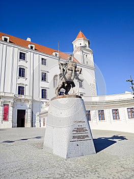 Monument to Svyatopolk in Bratislava Castle