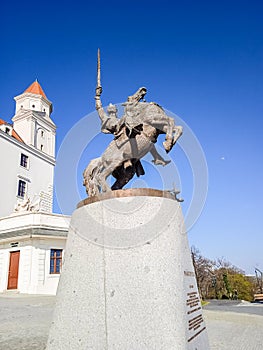 Monument to Svyatopolk in Bratislava Castle