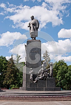 Monument to Taras Shevchenko in Kharkov, Ukraine photo