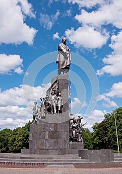 Monument to Taras Shevchenko in Kharkov, Ukraine photo