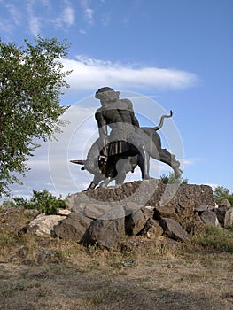 Monument to Trdat the Great in Abovyan, Armenia