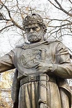 Monument to the Tsar Samuel in the center of Sofia, Bulgaria