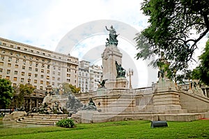 The Monument to the Two Congresses on Congress Square in Buenos Aires Argentina