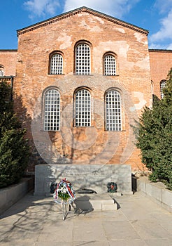 Monument to the Unknown Soldier near the Hagia Sophia in the heart of the Bulgarian capital