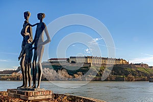 Monument to the victims of the Shoah and Petrovaradin Fortress i