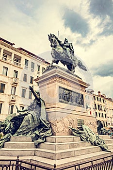 Monument to Victor Emmanuel II in Venice, Italy.