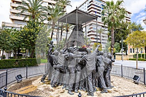 Monument to the Virgen del RocÃÂ­o in Huelva, Andalusia, Spain photo