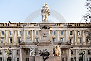 monument to Vittorio Emanuele II in Bergamo photo