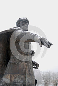 Monument to Yuri Dolgorukiy in Dmitrov Kremlin