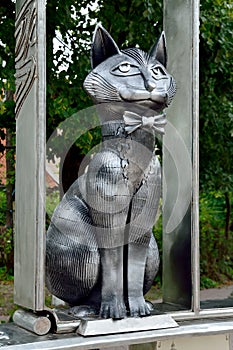 Monument to Zelenograd cats. Zelenogradsk