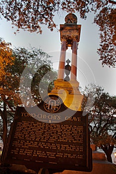 Monument at Tomo-Chi-Chi's Grave in Savannah, GA