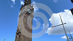 Monument tower in Belfast city center