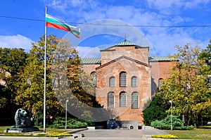 The Monument of an Unknown Warrior is situated next to Saint Sofia church.