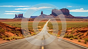 Monument valley, Arizona, 3D rendered image