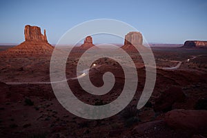 Monument Valley at Dusk