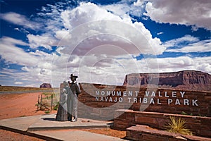 Monument Valley Entrance Sign