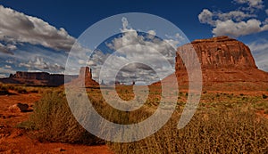 Monument Valley and famous monuments from old west