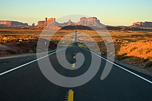 Monument Valley landscape panoramic view Forrest Gump