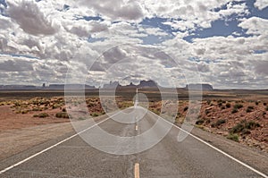 Monument Valley look, desert panorama at Forrest Gump point