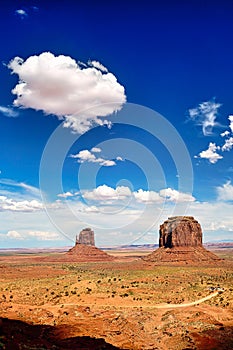 Monument Valley. Navajo Nation. East Mitten Butte. Merrick Butte