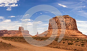 Monument Valley overview in Utah and Arizona America.