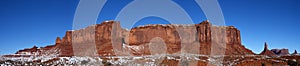 Monument Valley Panorama Ridge, Mountains, Snow