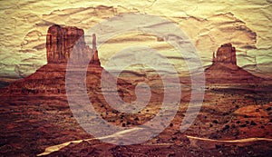 Monument Valley postcard.