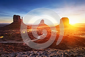 Monument Valley at sunrise